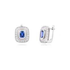 Kolczyki damskie: Zjawiskowe Kolczyki – platyna 950, Brylant 0,62ct…
