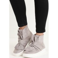 Sneakersy damskie: Szare Sneakersy Scilla