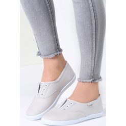 Szare Tenisówki Along The Way. Brązowe tenisówki damskie marki vices, z materiału, ze szpiczastym noskiem, na wysokim obcasie, na obcasie. Za 39,99 zł.