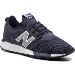 Sneakersy NEW BALANCE - MRL247OH Granatowy. Niebieskie sneakersy męskie New Balance, na co dzień, bez wzorów, ze skóry ekologicznej, eleganckie, bez zapięcia. Za 369,99 zł.