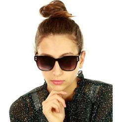 Kwadratowe okulary przeciwsłoneczne mazzini retro classic czarny. Czarne okulary przeciwsłoneczne damskie LOOKS STYLE EYEWAER, retro. W wyprzedaży za 59,90 zł.