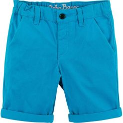 Bermudy z wywijanymi nogawkami bonprix niebieski capri. Niebieskie spodnie chłopięce bonprix, bez wzorów, z bawełny. Za 59,99 zł.