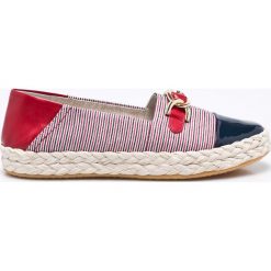 Geox - Espadryle. Szare espadryle damskie marki Geox, z materiału, na obcasie. W wyprzedaży za 329,90 zł.