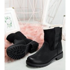 Botki damskie Sixth Sens C608 Czarne. Czarne botki damskie Sixth Sens, z tworzywa sztucznego, eleganckie, na niskim obcasie, na obcasie, bez zapięcia. Za 129,00 zł.