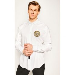 Koszula Versace Jeans Couture B1GVA6S4. Czarne koszule męskie Versace Jeans Couture, s, bez wzorów, z elastanu, casualowe, bez kołnierzyka, bez rękawów. W wyprzedaży za 559,00 zł.