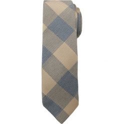 Modny i Elegancki Krawat Alties - Beżowa Kratka KRALTS0143. Brązowe krawaty męskie Alties, w kratkę, z tkaniny, eleganckie. Za 40,00 zł.