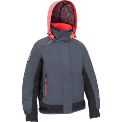 Bluza żeglarska RACE 500 damska. Pomarańczowe bluzy damskie TRIBORD, s, bez wzorów, z elastanu, z krótkim rękawem, krótkie, bez kaptura. Za 349,99 zł.