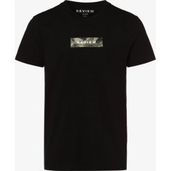 Review - T-shirt męski, czarny. Czarne t-shirty męskie Review, s, z nadrukiem, z bawełny, bez kołnierzyka. Za 59,95 zł.