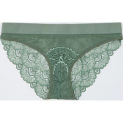 Koronkowe majtki - Khaki. Brązowe majtki damskie Sinsay, s, z koronki. Za 9,99 zł.