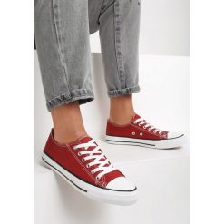 Brązowe Trampki Lakelet. Pomarańczowe trampki i tenisówki damskie Renee, bez wzorów, bez zapięcia. Za 59,99 zł.