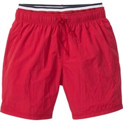 Długie szorty bonprix czerwony. Czerwone spodenki sportowe męskie bonprix, s, bez wzorów, sportowe. Za 54,99 zł.