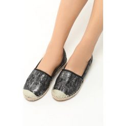 Espadryle damskie: Czarne Espadryle Lihan