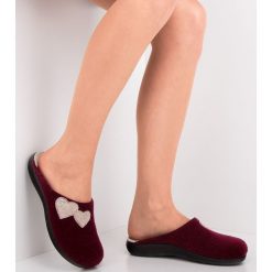 Kapcie damskie Inblu BS-40 Bordowe. Czerwone koturny damskie Inblu, z bawełny. Za 49,00 zł.