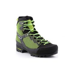 Buty Salewa Ms Raven GTX 361343-0456. Zielone buty trekkingowe męskie Salewa, bez zapięcia, trekkingowe. Za 1299,00 zł.