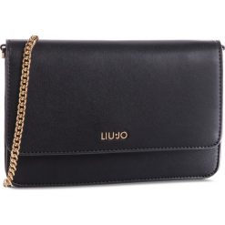 Torebka LIU JO - S Crossbody N19167 E0040 Nero 22222. Czarne torebki klasyczne damskie marki Liu Jo, bez wzorów, ze skóry ekologicznej, wizytowe, bez dodatków. Za 389,00 zł.