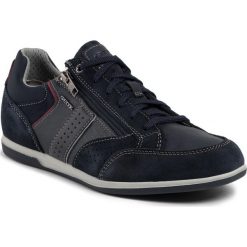 Sneakersy GEOX - U Renan A U024GA 022PT C4002 Navy. Niebieskie sneakersy męskie Geox, na co dzień, bez wzorów, ze skóry, eleganckie, bez zapięcia. W wyprzedaży za 339,00 zł.
