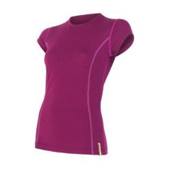 Sensor Koszulka Termoaktywna Merino Wool Active W Lilla L. Czerwone topy sportowe damskie marki Sensor, l, z wełny. Za 195,00 zł.