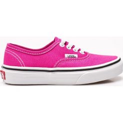 Vans - Tenisówki dziecięce. Szare buty dziewczęce sportowe marki Vans, z materiału, na sznurówki. W wyprzedaży za 129,90 zł.