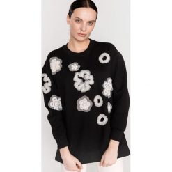 French Connection Josephine Bluza Czarny. Czarne bluzy damskie French Connection, s, z haftami, z bawełny, bez rękawów, bez kaptura. Za 490,95 zł.