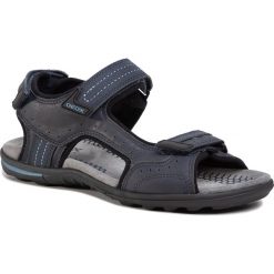 Sandały GEOX - U Tevere A U029CA 0BC50 C4002 Navy. Niebieskie klapki męskie Geox, bez wzorów, ze skóry ekologicznej. W wyprzedaży za 279,00 zł.