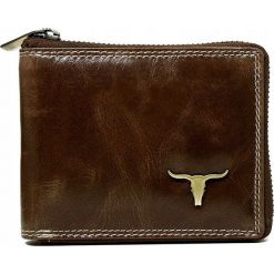 Portfel męski skórzany Buffalo Wild RM-02Z-BAW 2. Pomarańczowe portfele męskie BUFFALO WILD, bez wzorów, ze skóry. Za 59,90 zł.