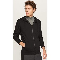 Bluzy chłopięce: Rozpinana bluza dresowa basic – Czarny