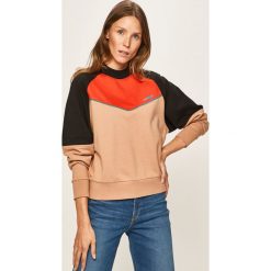Wrangler - Bluza. Brązowe bluzy damskie Wrangler, s, z bawełny. Za 239,90 zł.