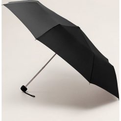 Mango - Parasol Basic. Czarne parasole Mango, bez wzorów. Za 49,90 zł.