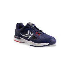 Buty tenis TS500 męskie na twardą nawierzchnię. Niebieskie buty sportowe męskie ARTENGO, z poliesteru, tenisowe. Za 149,99 zł.