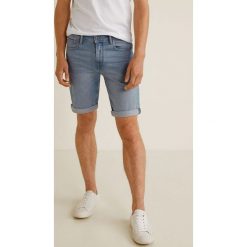 Mango Man - Spodnie Rock5. Niebieskie jeansy męskie Mango Man, na co dzień, bez wzorów, z elastanu, rockowe. W wyprzedaży za 89,90 zł.