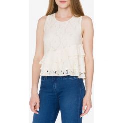 Silvian Heach Singlet Top Beżowy. Brązowe podkoszulki damskie Silvian Heach, xs, bez wzorów, z nylonu, bez kołnierzyka, bez rękawów. Za 326,95 zł.