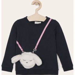 Name it - Bluza dziecięca 92-128 cm. Niebieskie bluzy dziewczęce Name it, z aplikacjami, z elastanu, bez rękawów, bez kaptura. W wyprzedaży za 69,90 zł.