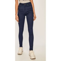 Tommy Hilfiger - Jeansy Harlem. Niebieskie jeansy damskie TOMMY HILFIGER, s, z podwyższonym stanem. W wyprzedaży za 329,90 zł.