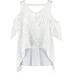 Bluzki damskie: Live Unlimited London ANIMAL COLD SHOULDER Bluzka light grey