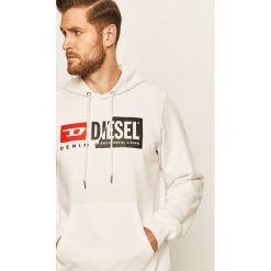 Diesel - Bluza. Czarne bluzy męskie Diesel, s, z nadrukiem, z bawełny, z kapturem, bez rękawów, z kapturem. Za 699,90 zł.