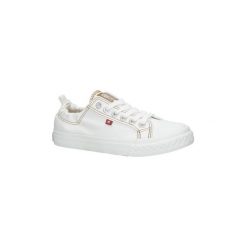 Trampki i tenisówki damskie: Buty Big Star Białe trampki sznurowane AA274A038