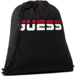Plecak GUESS - O02Z08 WO049 A996. Czarne plecaki męskie Guess, z aplikacjami, z materiału, sportowe. W wyprzedaży za 119,00 zł.