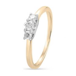 Unikalny Pierścionek Złoty - złoto 585, Brylant 0,31ct. Żółte pierścionki damskie W.KRUK, z brylantem, złote. Za 5590,00 zł.