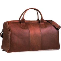 Casual skórzana torba podróżna na ramię jasny brąz. Czerwone torby męskie skórzane Brødrene, w paski, ze skóry, eleganckie, na ramię. Za 649,00 zł.