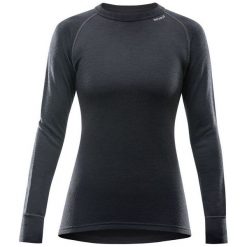 Devold Koszulka Damska Expedition Woman Shirt Black L. Czarne bluzki sportowe damskie marki Devold, l, z wełny, z długim rękawem, outdoorowe. Za 329,00 zł.