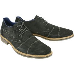 RIEKER B3831-14 blue, półbuty męskie. Niebieskie półbuty męskie Rieker, ze skóry. Za 299,90 zł.