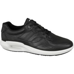 Ecco cs16 44000402001 46 Czarne. Czarne buty sportowe męskie marki ecco, ze skóry, bez zapięcia. W wyprzedaży za 429,99 zł.
