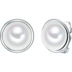Klipsy z perłami. Szare klipsy damskie The Pacific Pearl Company, Nova Pearls Copenhagen & Co., z perłą, z mosiądzu. W wyprzedaży za 57,95 zł.
