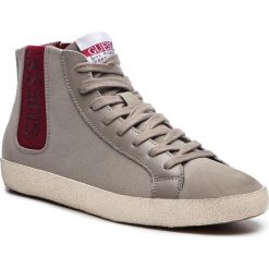 Sneakersy GUESS - FMRSS4 ESU12 GREY. Szare sneakersy męskie Guess, na co dzień, z aplikacjami, ze skóry ekologicznej, eleganckie, bez zapięcia. W wyprzedaży za 289,00 zł.