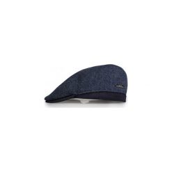 Granatowy kaszkiet/czapka męska w jodełkę G15. Niebieskie czapki męskie Modini Moda Męska, bez wzorów, z poliesteru, casualowe. Za 126,00 zł.