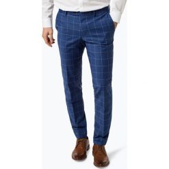 Finshley & Harding London - Męskie spodnie od garnituru modułowego – Grant IB, niebieski. Niebieskie spodnie męskie marki Finshley & Harding London, s, w kratkę, eleganckie. Za 349,95 zł.