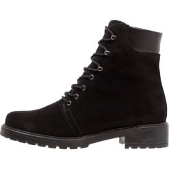 Buty damskie: mint&berry Botki sznurowane black