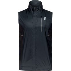 Kamizelka ON Running WEATHER-VEST MAN. Czarne bluzy męskie On Running, bez wzorów, bez kaptura. Za 620,00 zł.