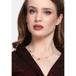 Złoty Naszyjnik Pink Moon. Różowe naszyjniki damskie marki Born2be, złote. Za 39,99 zł.