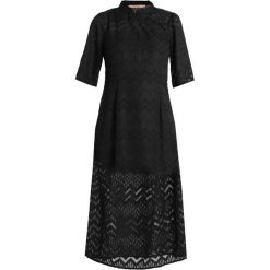 Rue de Femme CHINA DRESS Długa sukienka black. Czarne długie sukienki marki Rue de Femme, xs, z materiału, z długim rękawem. Za 549,00 zł.